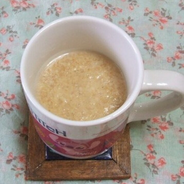 便秘解消に♪小麦ふすまと黄粉で、食べる酒粕